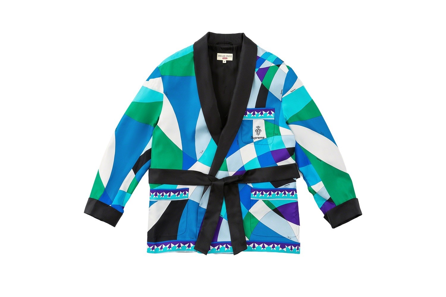 Supreme®/Emilio Pucci® Silk Smoking Jacket view 17